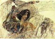 Mikhail Vrubel Six winged Seraph Germany oil painting artist